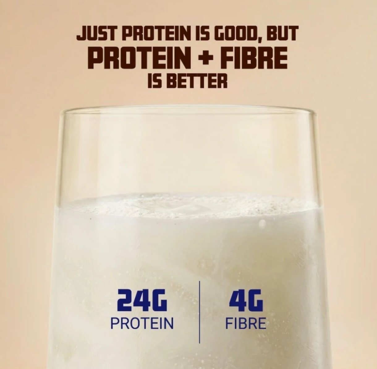 Horlicks Unflavoured Protein Powder 1kg (Plain) | Fermented Yeast Isolate & Whey Blend | 24g Protein, 4g Prebiotic Fibre & Digestive Enzymes | Gut Friendly & Low Lactose photo 4