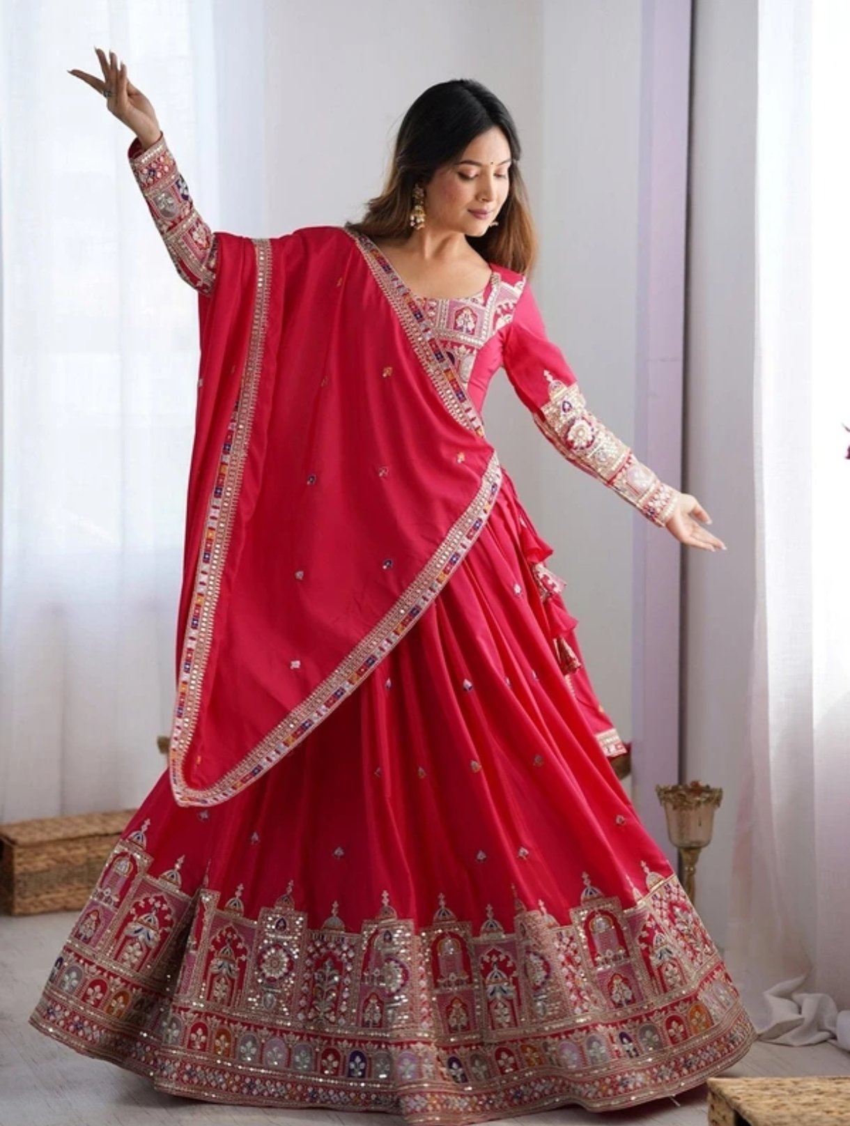 Lehenga Choli Steal Deal! Cute Fellow Women's Lehenga Cholis photo 3
