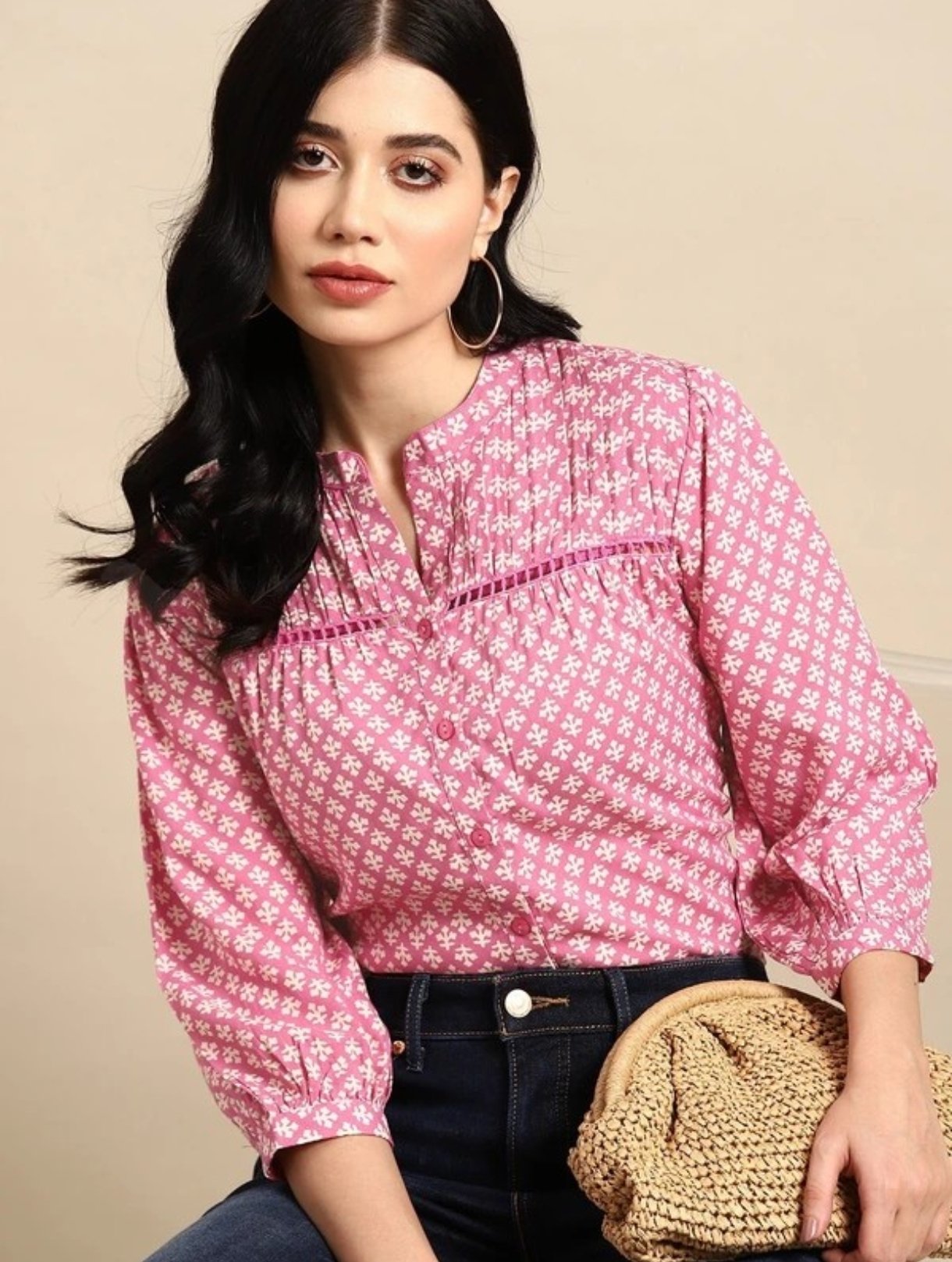 Casual Regular Sleeves Printed Women Multicolor Top on Flipkart photo 2
